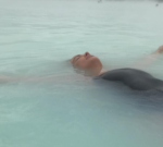 Lara Worthington took a dip in an Icelandic lagoon. An unanticipated information sentout fans into a craze