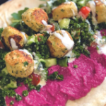 Falafel Wrap with Quinoa Tabbouleh & Tahini Sauce