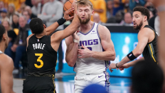This picture of Jordan Poole ripping the ball from Domantas Sabonis is the wildest of the NBA playoffs