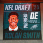 Nolan Smith roasts Florida on draft call with Philadelphia Eagles