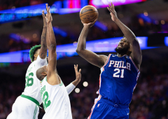 Joel Embiid upset he didn’t get the ball late in Sixers’ loss to Celtics