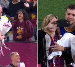 Brisbane Lions applauded for ‘lovely touch’ ahead of Mother’s Day as gamers provide flowers to fans