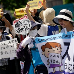 Lots rally versus Fukushima plant water release strategy
