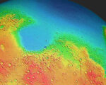 The worldwide density and density of the Martian crust exposed