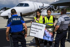 Geneva airport briefly closed as environment activists demonstration personal jet reasonable