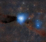 A set of baby stars recorded rupturing from their natal cocoons of dust and gas