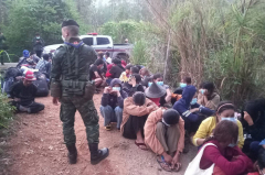 Unlawful migrants captured on western border