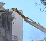 Sydneysiders watch as demolition of historical structure gutted by fire starts