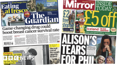 The Papers: Cancer ‘game-changer’ and ‘tears for Phil’
