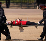 Several British soldiers faint from sweltering heat at Prince William military parade