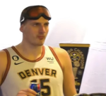 Nikola Jokic shows he’s simply as uncomfortable at celebrations as the rest of us throughout title event