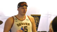 Nikola Jokic shows he’s simply as uncomfortable at celebrations as the rest of us throughout title event
