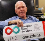 #TheMoment a 90-year-old P.E.I. guy offered 1,162nd blood contribution