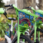 Lime covered 20 of their e-bikes and e-scooters in Melbourne, income to be contributed to Bridging the Gap Foundation