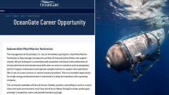 Twitter post sharing OceanGate task advertisement for brand-new submersible pilot sendsout web wild