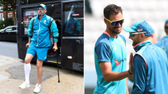 Nathan Lyon injury upgrade emerges as spinner getshere on crutches in substantial Ashes blow