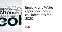 இங்கிலாந்து மற்றும் வேல்ஸ் 2020 ஆம் ஆண்டிற்கான ஈ.கோலி நோய்த்தொற்றுகள் குறைந்துள்ளதாக தெரிவிக்கின்றன