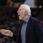How many coaches have each NBA team had since Gregg Popovich took over in San Antonio?