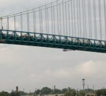 Employee saved after 43 metre fall from the Ambassador Bridge