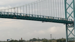 Employee saved after 43 metre fall from the Ambassador Bridge