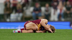 Brisbane young weapon Will Ashcroft suffers knee injury in Lions’ narrow win over Geelong