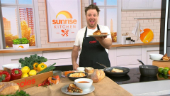 Michael Weldon’s cheese and ham toastie with smoky tomato soup