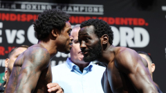 Photos: Errol Spence Jr. vs. Terence Crawford weigh-ins, faceoff