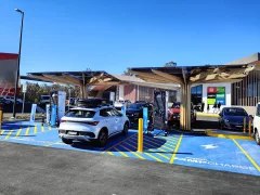 AmpCharge Pheasants Nest has most technically advanced & creative EV Charger shade canopy in Australia