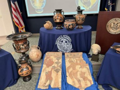 Italy gets back 266 antiquities from New York seizures and Houston museum