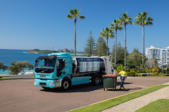 Volvo FE Electric trash trucks in usage in Queensland’s Sunshine Coast