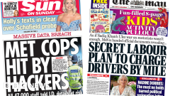 Paper headings: Met personnel information breach and Dorries givesup as MP