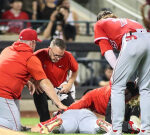 Angels pitcher Chase Silseth exits videogame after being hit in head by colleague’s errant toss