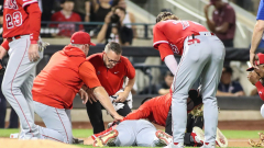 Angels pitcher Chase Silseth exits videogame after being hit in head by colleague’s errant toss