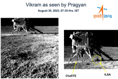 Chandrayaan-3’s Pragyan Rover clicked an image of Vikram Lander