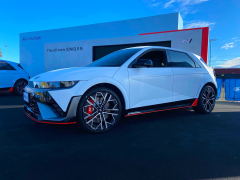 Hyundai IONIQ 5 N is on screen at Sydney Motorsport Park, go check it out