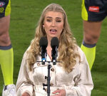 AFL’s nationwide anthem vocalist policeofficers roasting for dreadful mistake at the Gabba