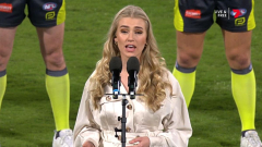 AFL’s nationwide anthem vocalist policeofficers roasting for dreadful mistake at the Gabba