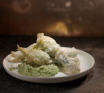 MKR Episode 8 Recipe: Stuffed Zucchini Flowers on Basil Pesto