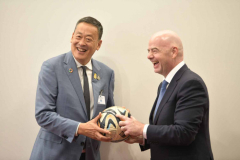 PM Srettha goesover cooperation with Fifa president