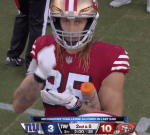 George Kittle broke the 4th wall by playing rock, paper, scissors with the TNF broadcast videocamera