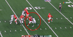 Refs missedouton a outright holding call versus the Chiefs on a crucial 3rd-and-23 conversion