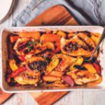 Grilled Lemon  Herb Chicken with Roasted Vegetables