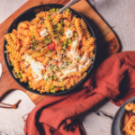One-Pot Tomato Thyme Pasta with Goat’s Cheese