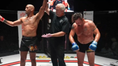 Caged Aggression 36 results: Pat Miletich controls Mike Jackson for 2 rounds, givesup on stool