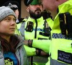 Environment activist Greta Thunberg detained at London demonstration interrupting significant oil conference