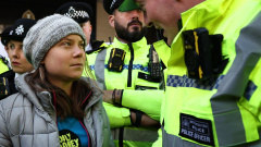 Environment activist Greta Thunberg detained at London demonstration interrupting significant oil conference