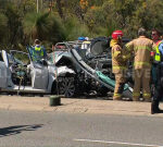 Pregnant lady amongst 3 in healthcenter after Leach Highway crash