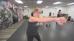 How this 76-year-old kokum is battling sorrow and loss with kettlebell kickboxing