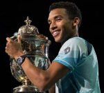 Canadian tennis star Felix Auger-Aliassime records his veryfirst title of the season
