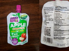 FDA states WanaBana fruit puree pouches might consistof harmful levels of lead